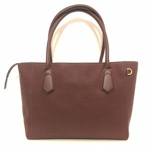 Dagne Dover Signature tote in oxblood